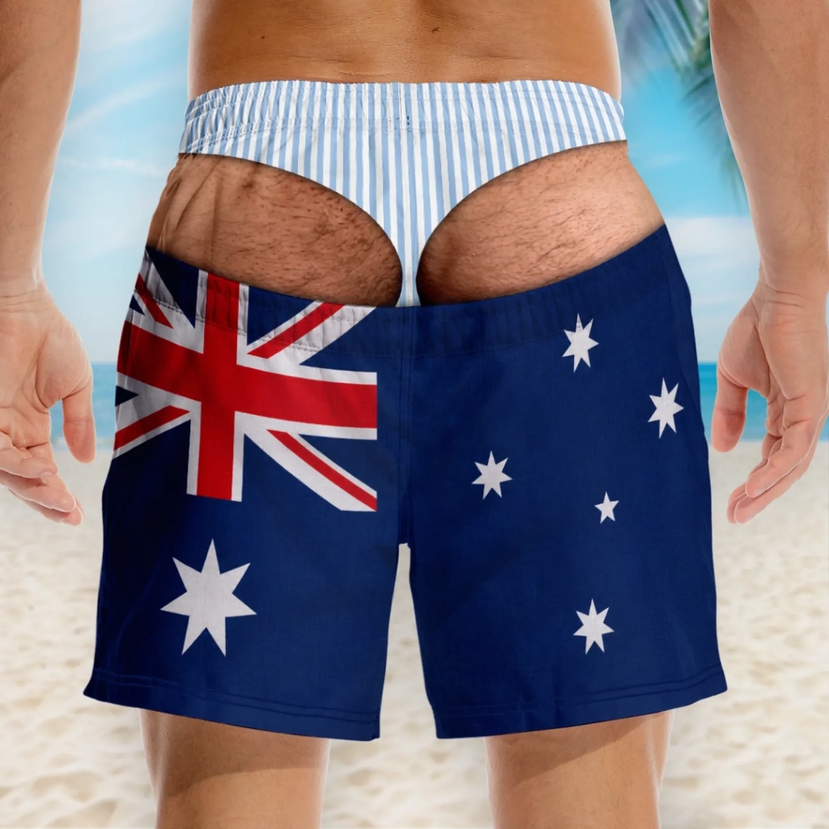 Funny Trunk™ Australia Flag Swim Trunks