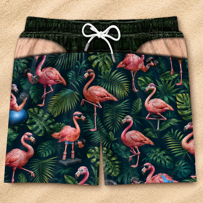 Funny Trunk™ Flamingo Swim Trunks