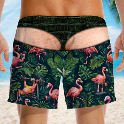 Funny Trunk™ Flamingo Swim Trunks