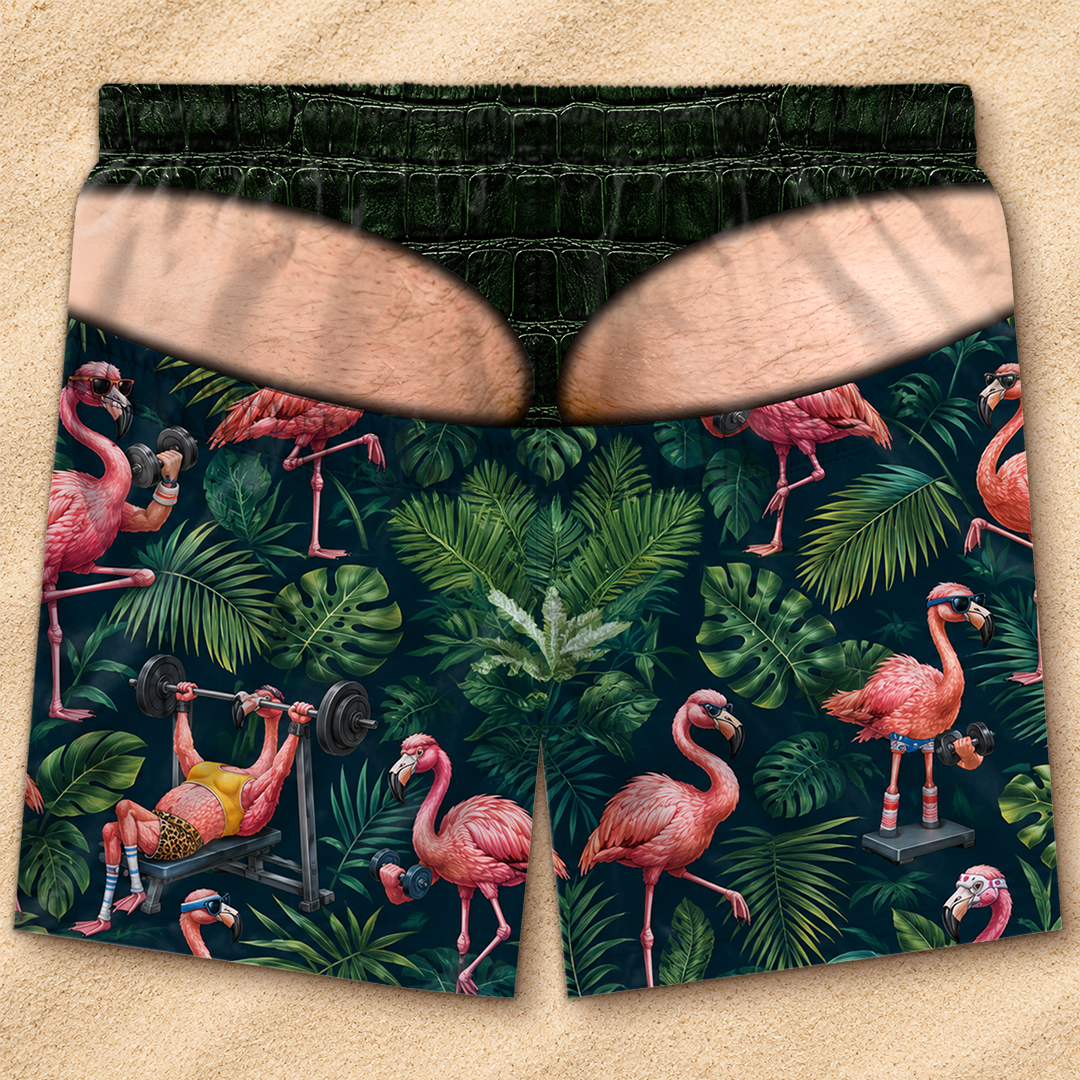 Funny Trunk™ Flamingo Swim Trunks